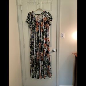 Sami & Jo Tropical Maxi Dress 2X